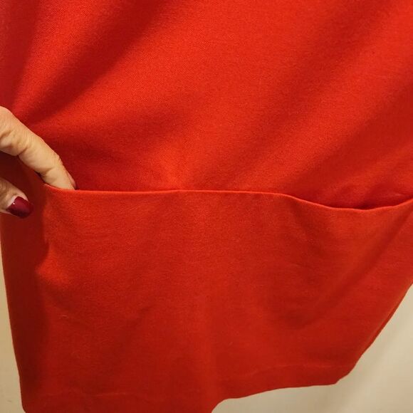 J. Crew Red Long Sleeve Dress Laine Dress size 6 - Picture 5 of 14